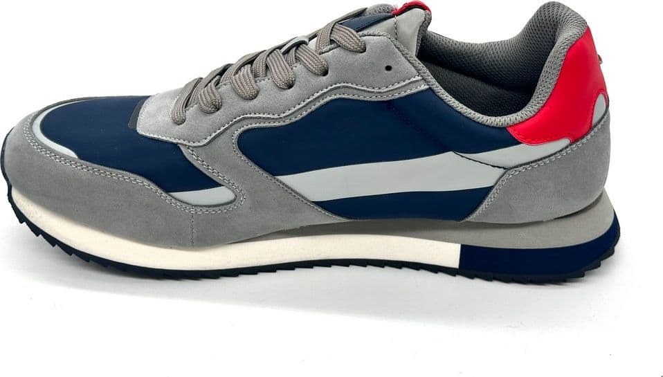 LaMartina sneakers uomo La Bombonera grigio blu con dettagli rossi in Sneaker casual Calzature Durello - Agna, commercioVirtuoso.it