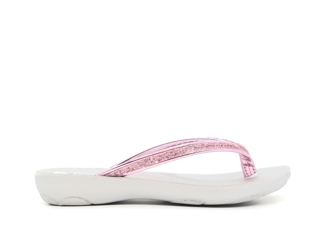 INBLU Ciabatta infradito bambina rosa con glitter - 4