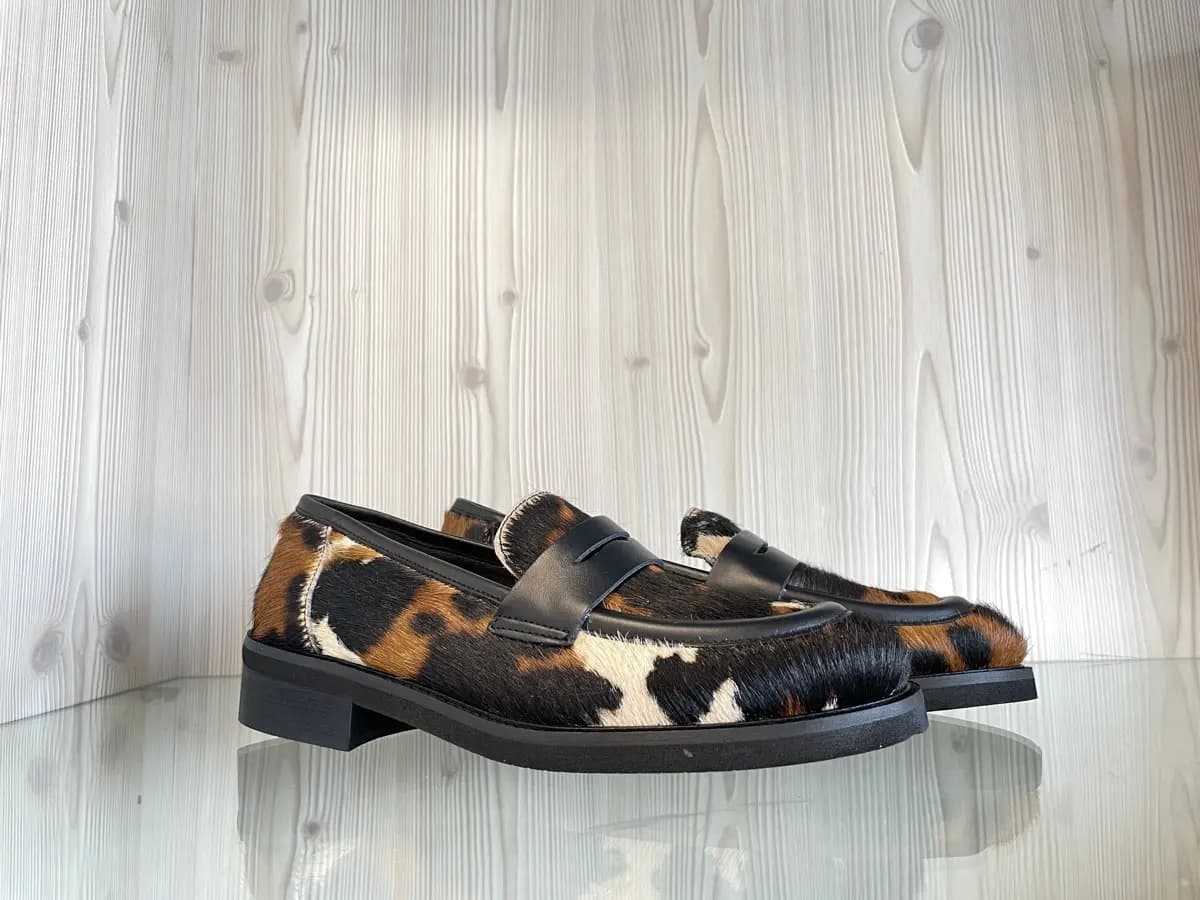 MOSAIQE Mocassino Donna in Pelle Tricolore Mucca - 7
