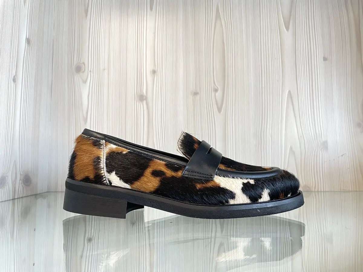 MOSAIQE Mocassino Donna in Pelle Tricolore Mucca in Loafer e mocassini Calzature Durello - Agna, commercioVirtuoso.it