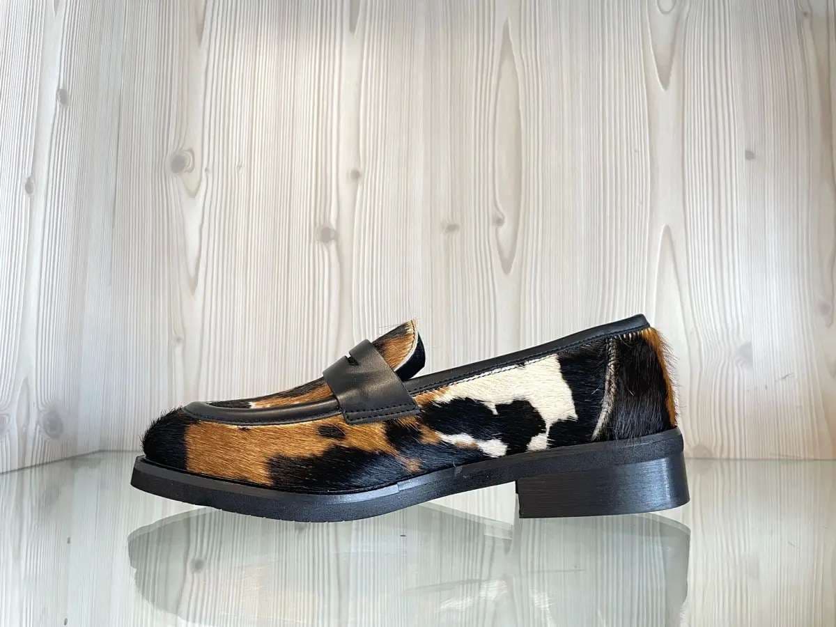 MOSAIQE Mocassino Donna in Pelle Tricolore Mucca in Loafer e mocassini Calzature Durello - Agna, commercioVirtuoso.it