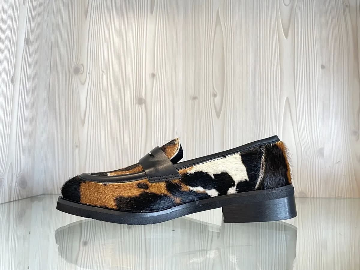 MOSAIQE Mocassino Donna in Pelle Tricolore Mucca in Loafer e mocassini Calzature Durello - Agna, commercioVirtuoso.it