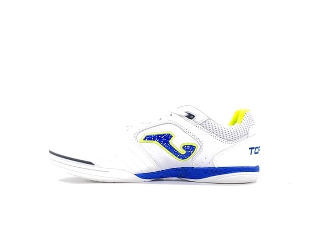JOMA TOP FLEX 2342 Scarpa da calcetto indoor bianca con dettagli blu - 5