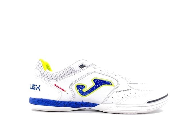 JOMA TOP FLEX 2342 Scarpa da calcetto indoor bianca con dettagli blu in Scarpe da calcio da uomo Calzature Durello - Agna, commercioVirtuoso.it