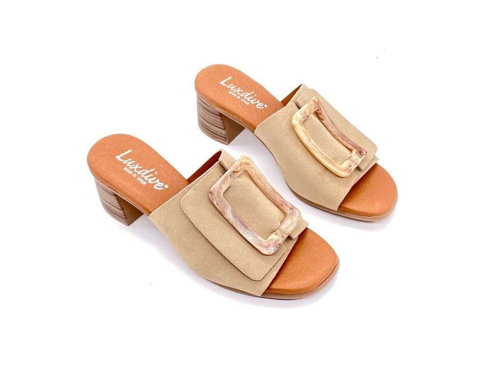 LUXDIVE Sabot Donna Beige in Zoccoli Calzature Durello - Agna, commercioVirtuoso.it