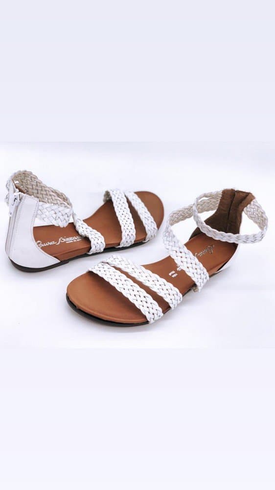 LAURA BIZZARRI Sandali donna 54145 Bianchi in Sandali moda Calzature Durello - Agna, commercioVirtuoso.it