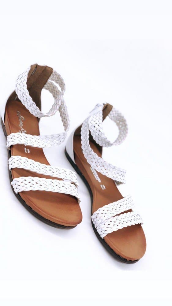 LAURA BIZZARRI Sandali donna 54145 Bianchi in Sandali moda Calzature Durello - Agna, commercioVirtuoso.it