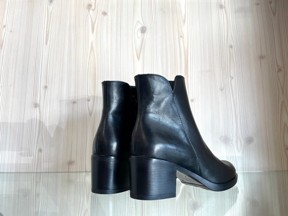 Lux stivaletti donna in vera pelle neri tacco 5 in Stivali Calzature Durello - Agna, commercioVirtuoso.it
