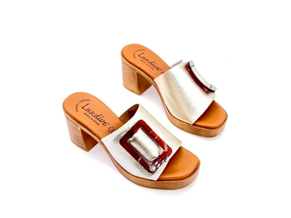 LUXDIVE Sabot Donna Platino in Zoccoli Calzature Durello - Agna, commercioVirtuoso.it