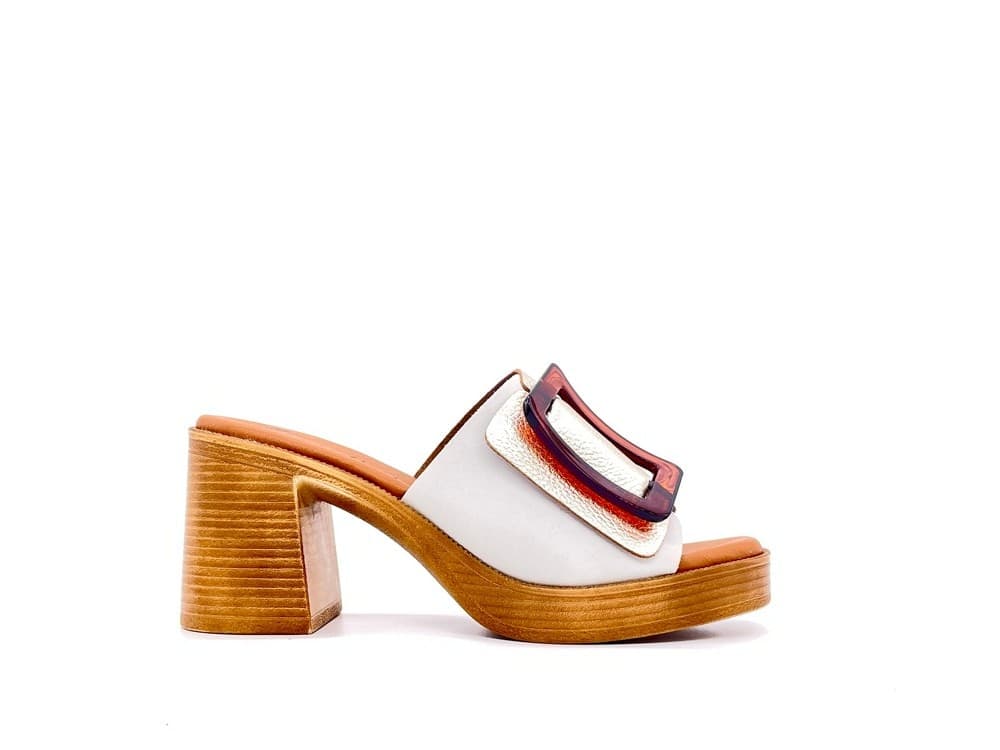 LUXDIVE Sabot Donna Platino in Zoccoli Calzature Durello - Agna, commercioVirtuoso.it