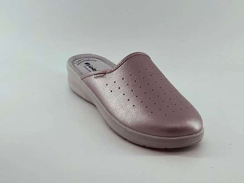 INBLU Ciabatta sanitaria donna rosa metallizzata in Pantofole Calzature Durello - Agna, commercioVirtuoso.it