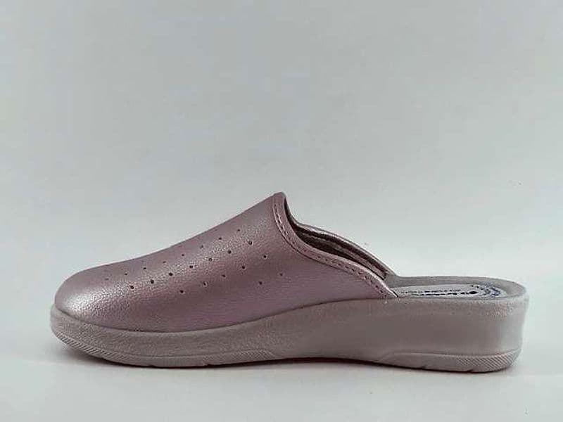 INBLU Ciabatta sanitaria donna rosa metallizzata - 4