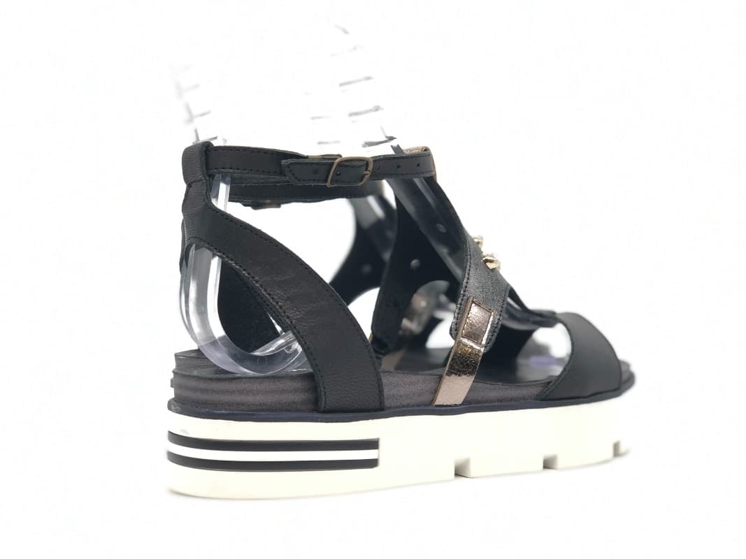 LAURA BIZZARRI Sandali donna 78811 black in Sandali moda Calzature Durello - Agna, commercioVirtuoso.it