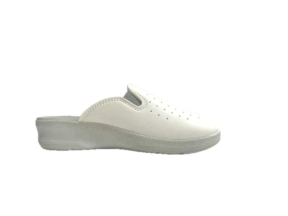INBLU Ciabatta chiusa con elastici donna bianca in Infradito e ciabatte da spiaggia Calzature Durello - Agna, commercioVirtuoso.it