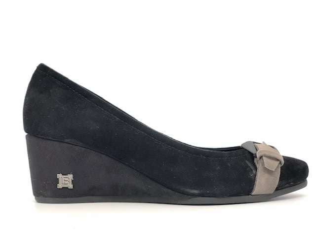 LAURA BIAGIOTTI décolleté donna scamosciate nere con zeppa in Sneaker casual Calzature Durello - Agna, commercioVirtuoso.it