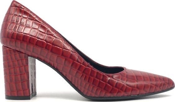 MODERNISSIMA Décolleté rosso stampato rettile in Scarpe col tacco Calzature Durello - Agna, commercioVirtuoso.it