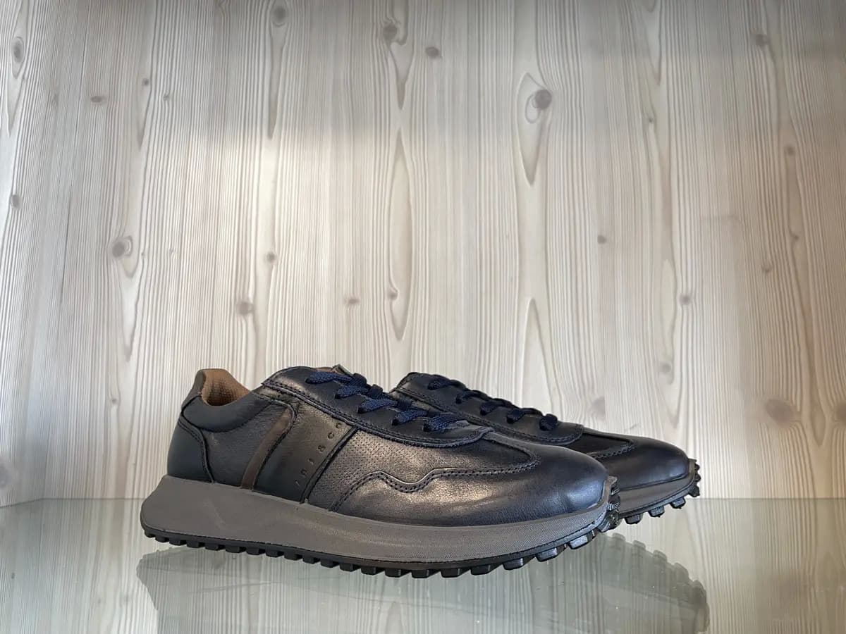 IGI &amp; CO. Sneakers uomo in vitello Blu Notte - 5