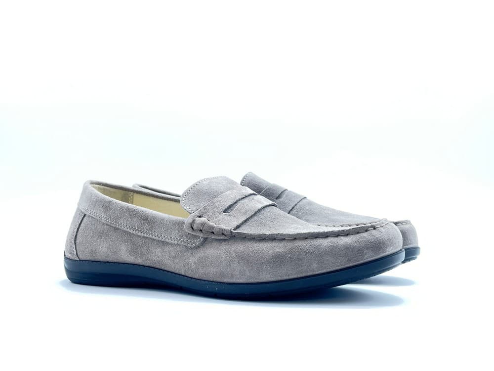 IGI &amp; CO.. mocassino uomo in pelle scamosciata tortora - 5