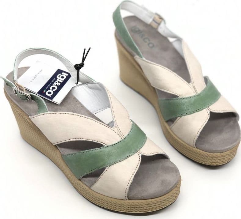 IGI &amp; CO. Zeppa donna Avorio Salvia in Sneaker casual Calzature Durello - Agna, commercioVirtuoso.it