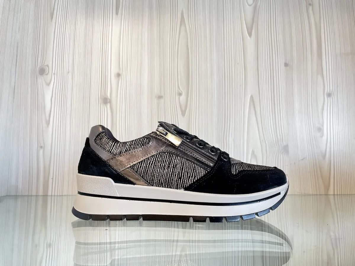 IGI &amp; CO. Sneakers Donna con zip Carbone Bronzo in Sneaker casual Calzature Durello - Agna, commercioVirtuoso.it