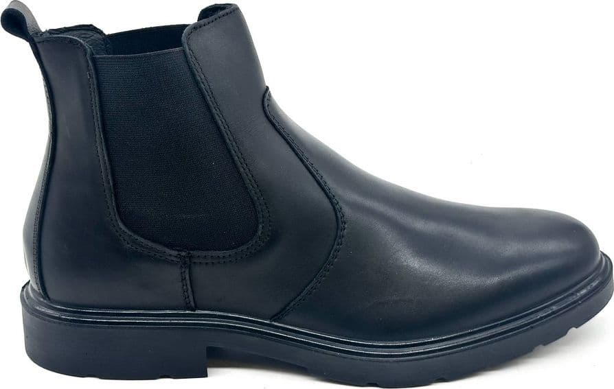 Igi &amp; Co. chelsea boots uomo pelle nera elastici laterali - 5