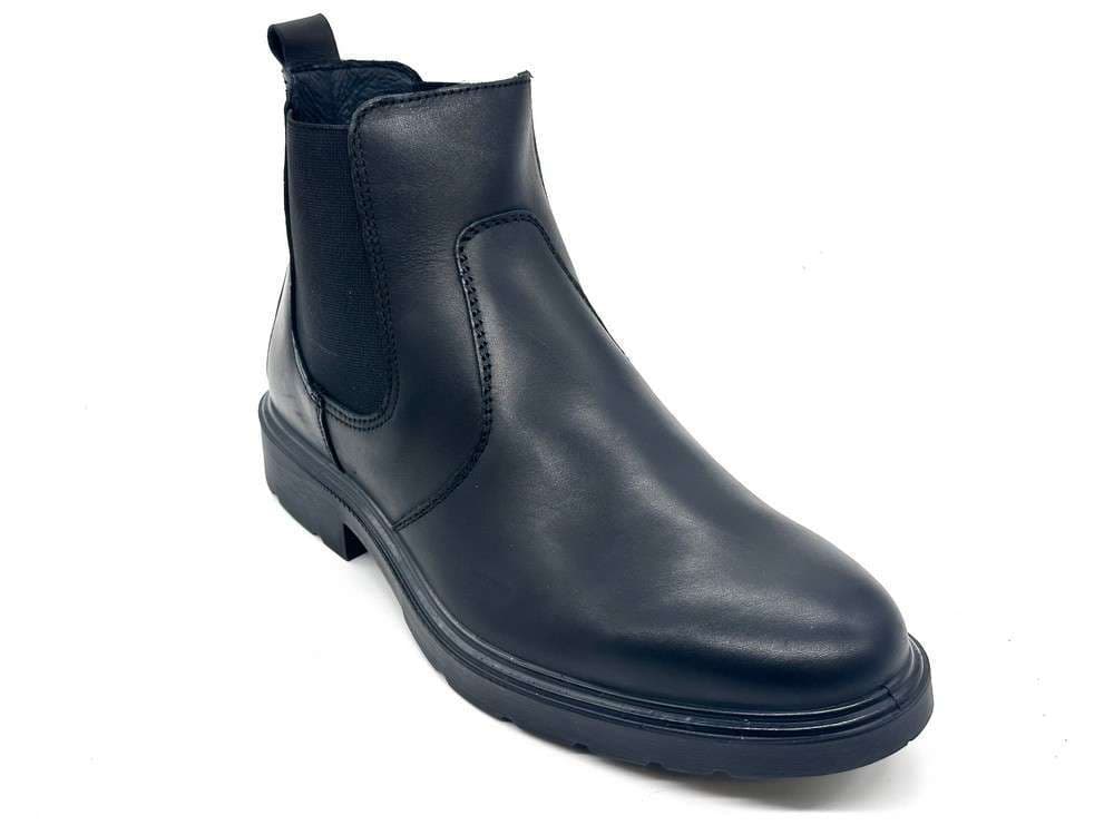 Igi &amp; Co. chelsea boots uomo pelle nera elastici laterali in Stivali Calzature Durello - Agna, commercioVirtuoso.it