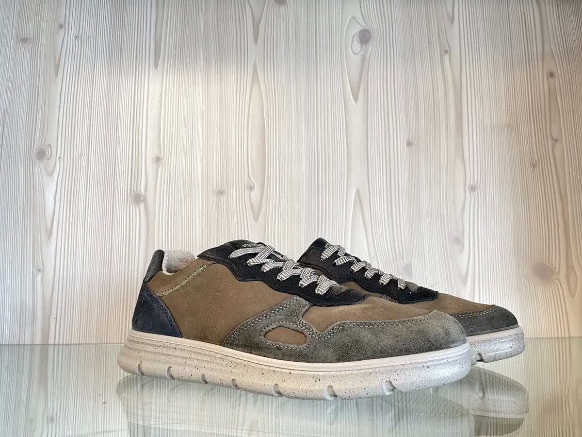 IGI &amp; CO. Sneakers uomo in pelle scamosciata e nabuk Bosco Fango - 6