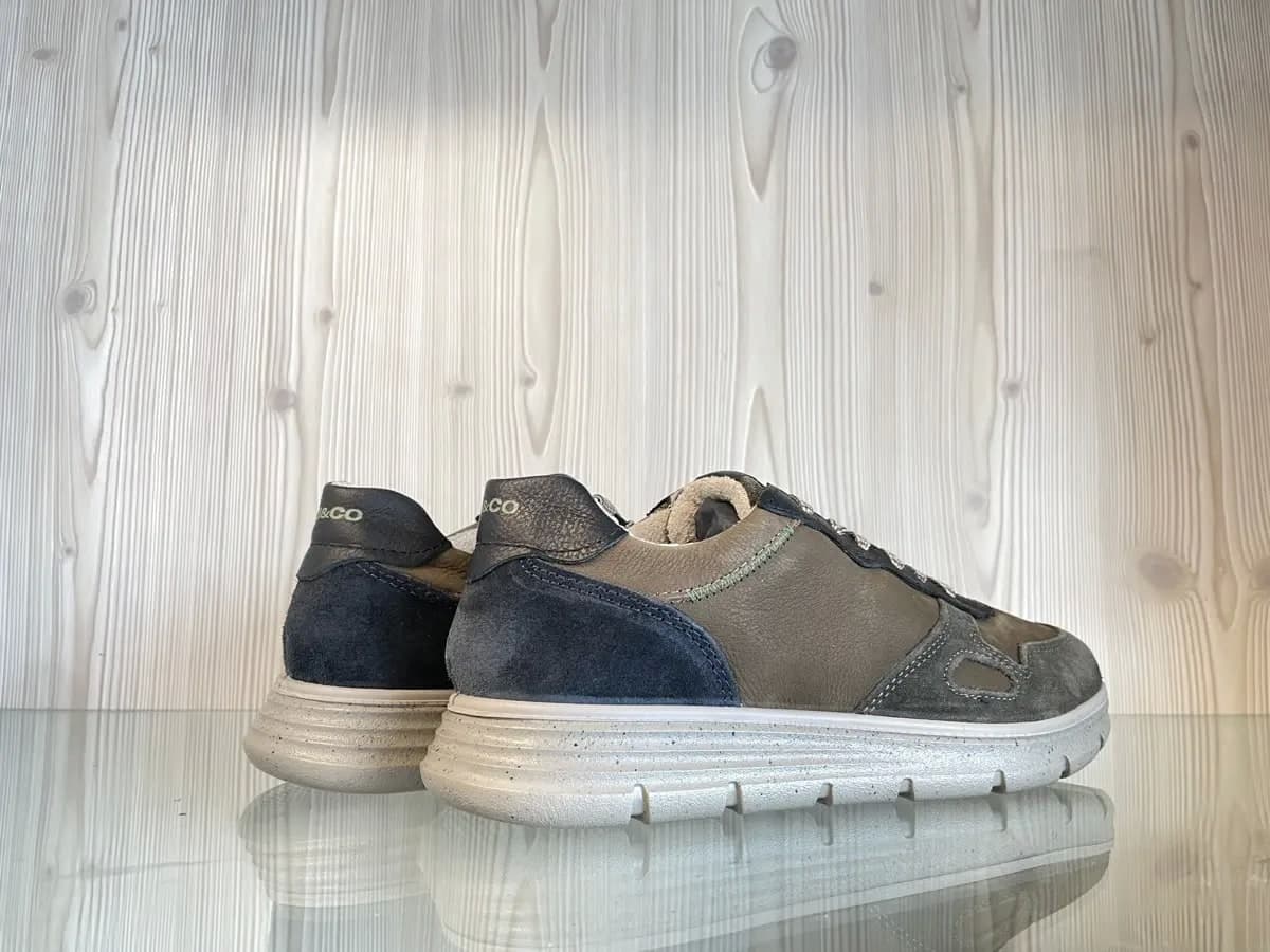 IGI &amp; CO. Sneakers uomo in pelle scamosciata e nabuk Bosco Fango in Sneaker casual Calzature Durello - Agna, commercioVirtuoso.it