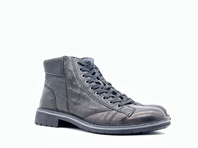 IGI &amp; CO. Scarponcino Uomo Stropicciato Nero - 5