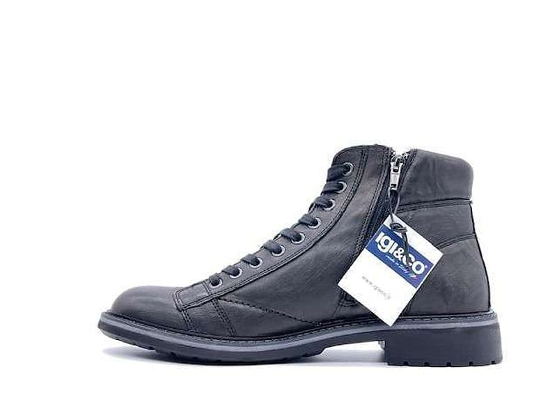 IGI &amp; CO. Scarponcino Uomo Stropicciato Nero - 5