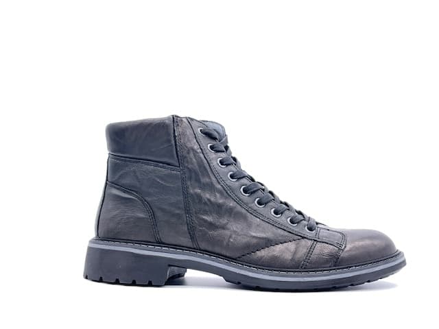 IGI &amp; CO. Scarponcino Uomo Stropicciato Nero in Stivali Calzature Durello - Agna, commercioVirtuoso.it
