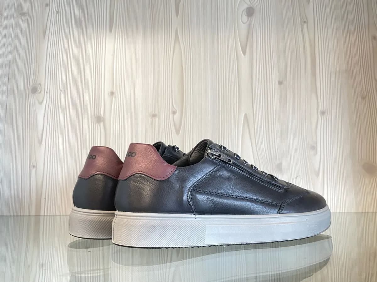 IGI &amp; CO. Sneakers uomo in pelle Blu notte in Sneaker casual Calzature Durello - Agna, commercioVirtuoso.it