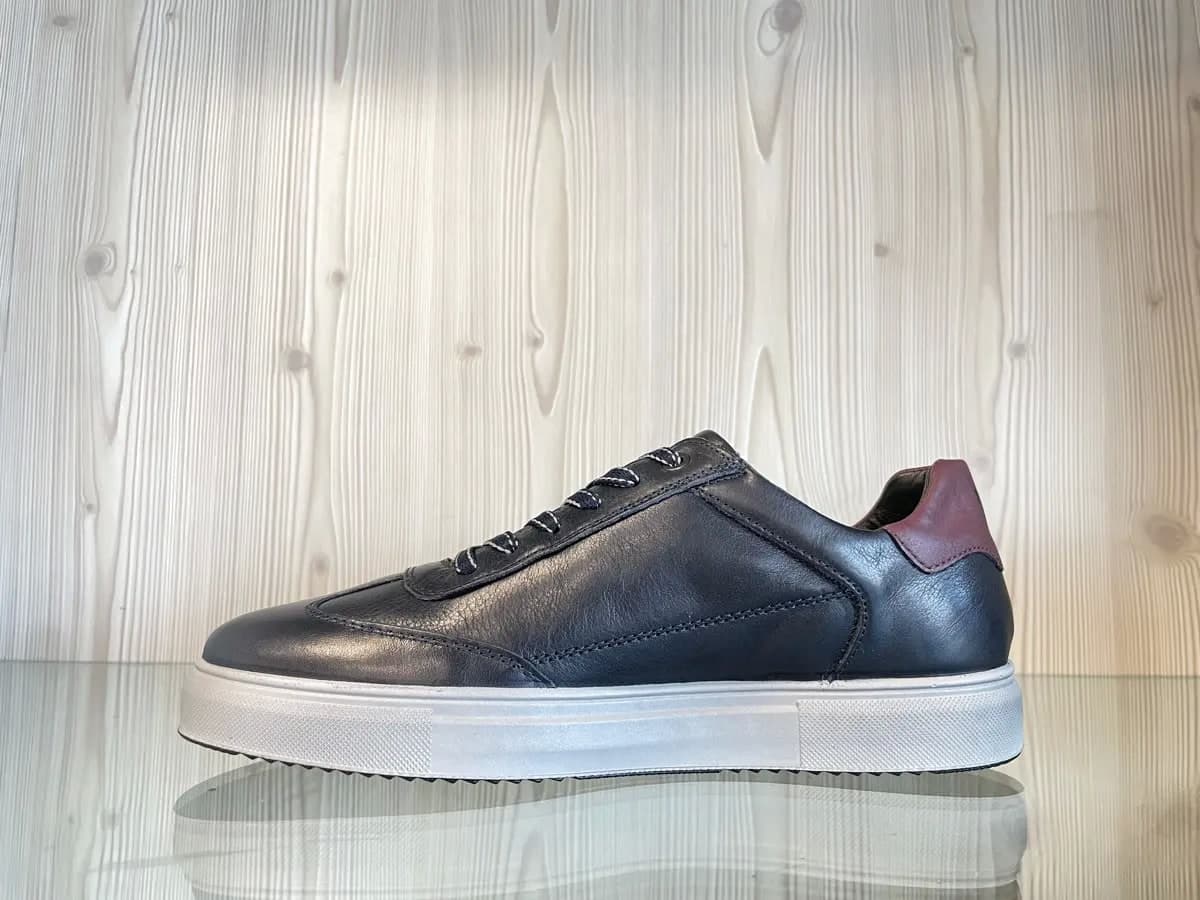 IGI &amp; CO. Sneakers uomo in pelle Blu notte in Sneaker casual Calzature Durello - Agna, commercioVirtuoso.it