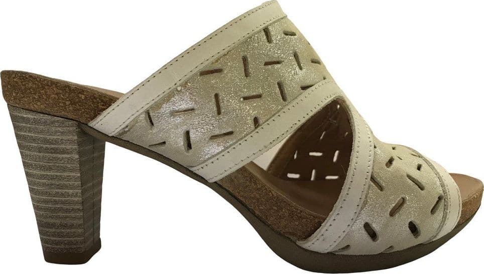 IGI &amp; CO.. Ciabatta bianca donna fashion con tacco - 3