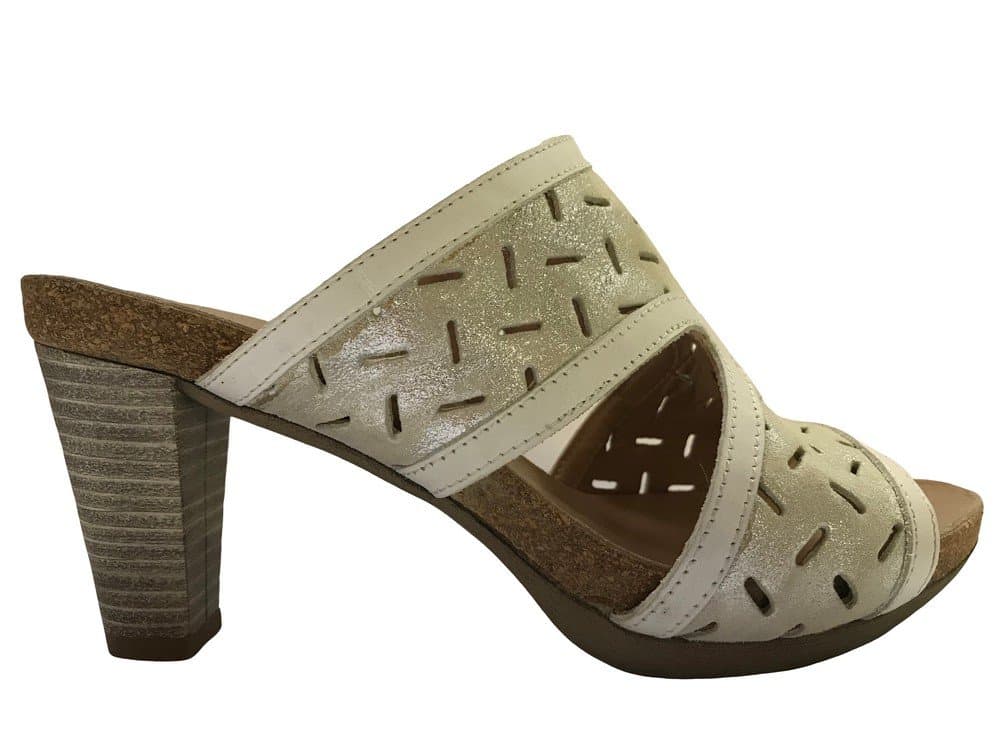 IGI &amp; CO.. Ciabatta bianca donna fashion con tacco - 2