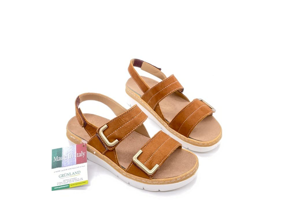 GRUNLAND Sandali Donna Moll Cuoio in Ciabatte moda Calzature Durello - Agna, commercioVirtuoso.it