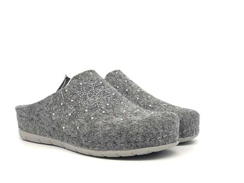 GRUNLAND Ciabatta donna chiusa Prau Grigio