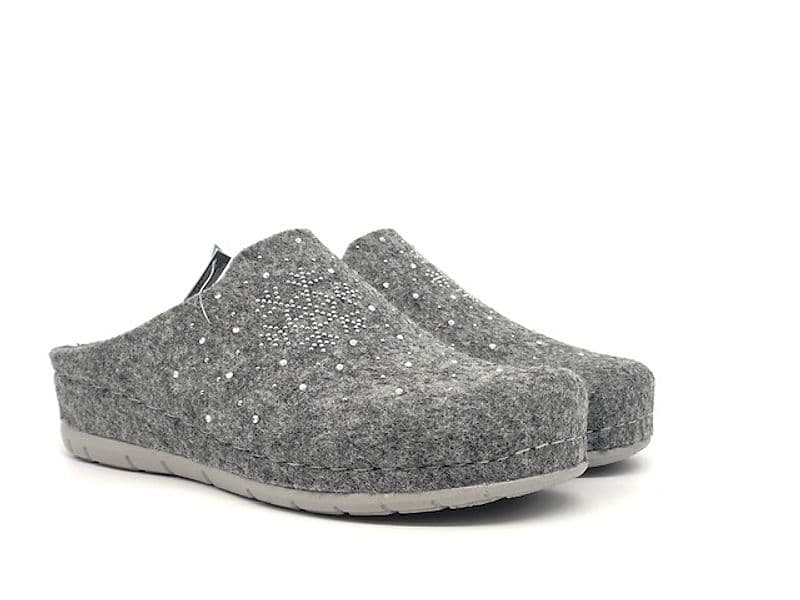 GRUNLAND Ciabatta donna chiusa Prau Grigio - 5