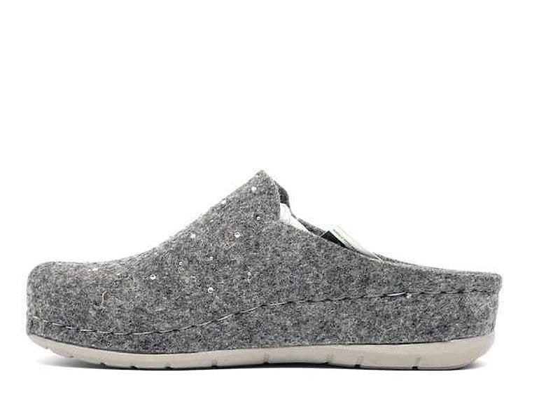 GRUNLAND Ciabatta donna chiusa Prau Grigio in Pantofole Calzature Durello - Agna, commercioVirtuoso.it