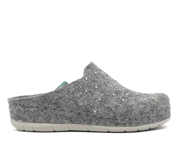 GRUNLAND Ciabatta donna chiusa Prau Grigio in Pantofole Calzature Durello - Agna, commercioVirtuoso.it