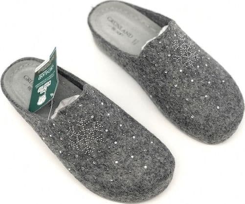 GRUNLAND Ciabatta donna chiusa Prau Grigio in Pantofole Calzature Durello - Agna, commercioVirtuoso.it