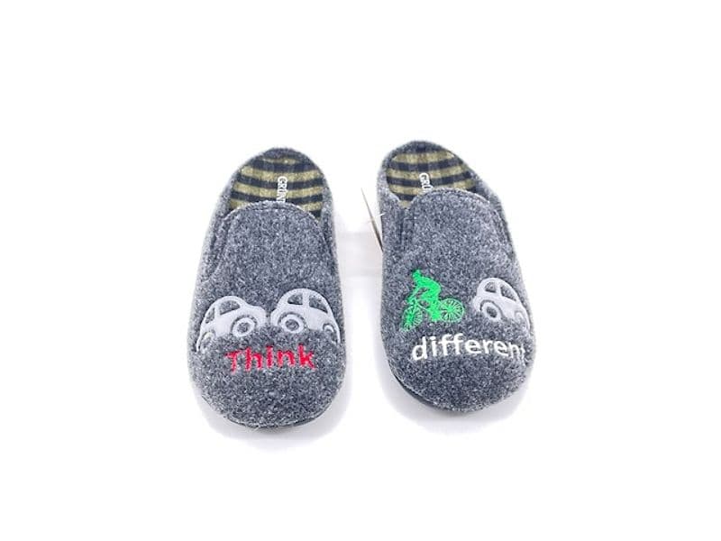 GRUNLAND Ciabatte chiuse uomo LECY THINK DIFFERENT Antracite - 5