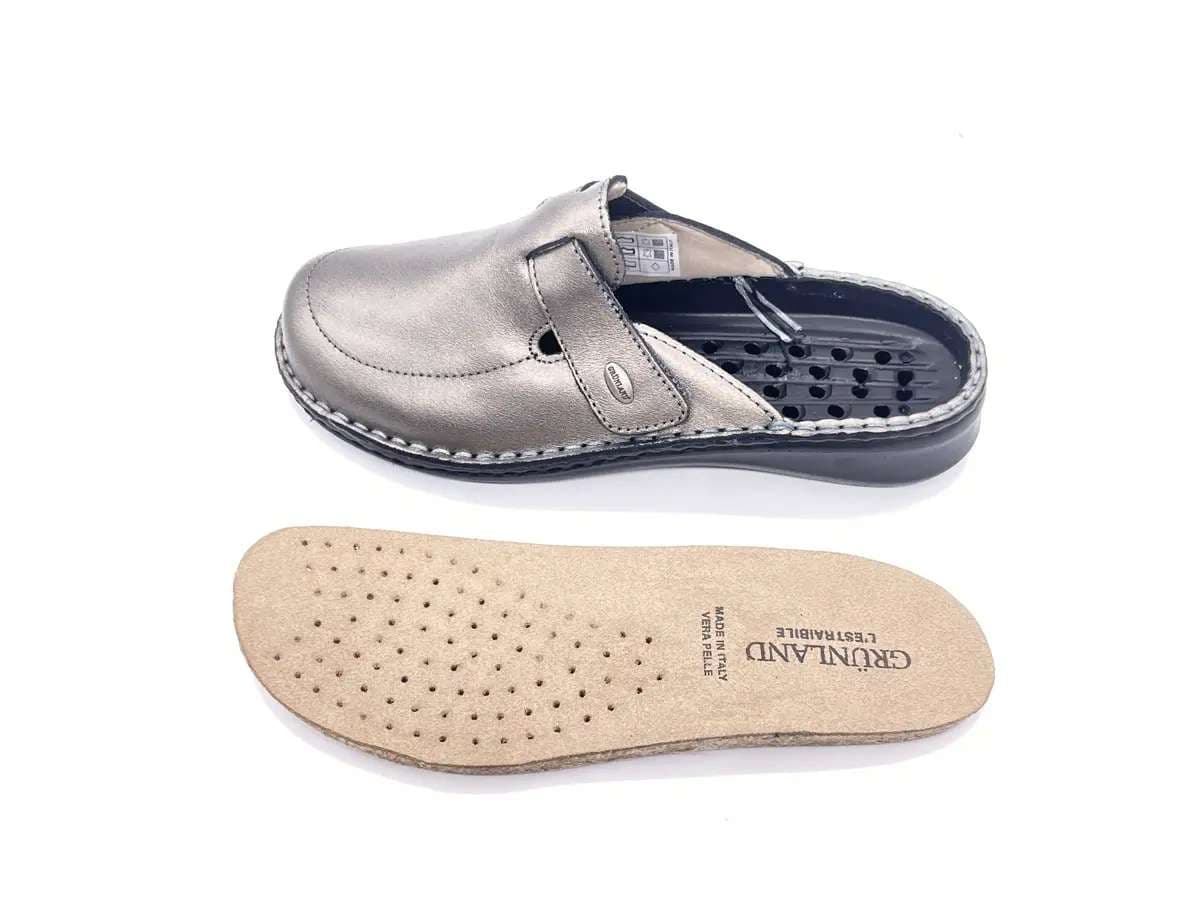 GRUNLAND Ciabatte Estraibili Donna Dami Peltro in Pantofole Calzature Durello - Agna, commercioVirtuoso.it