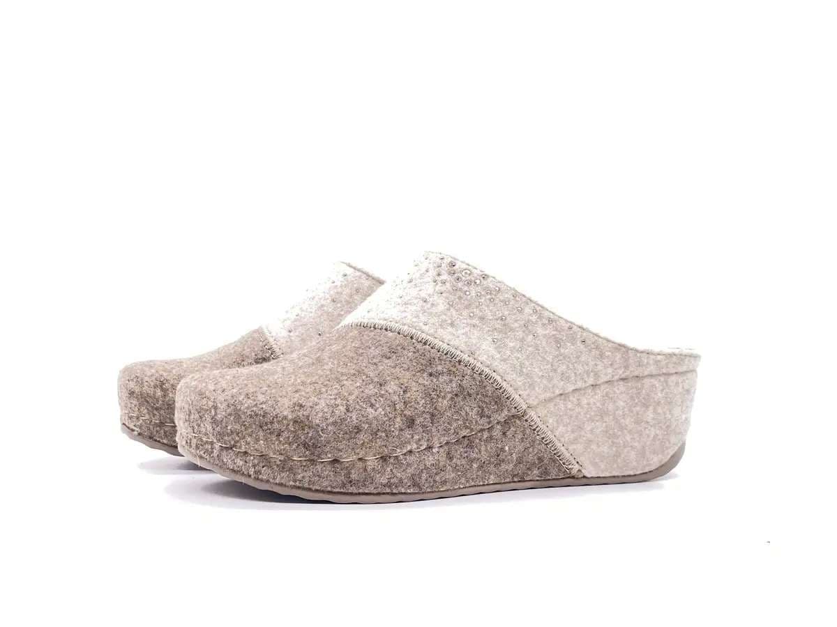 GRUNLAND Ciabatte Chiuse Donna Rapy tortora Panna