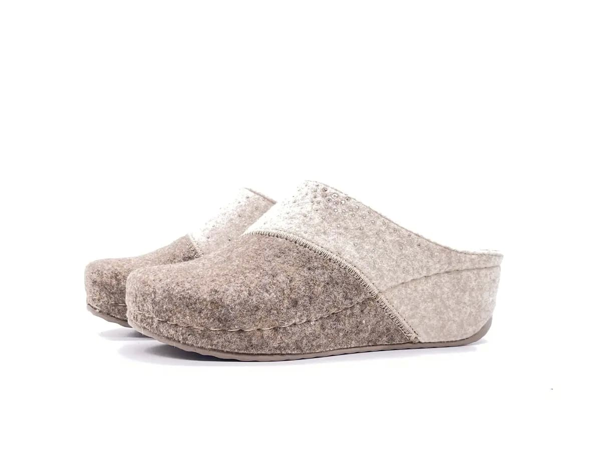 GRUNLAND Ciabatte Chiuse Donna Rapy tortora Panna - 7