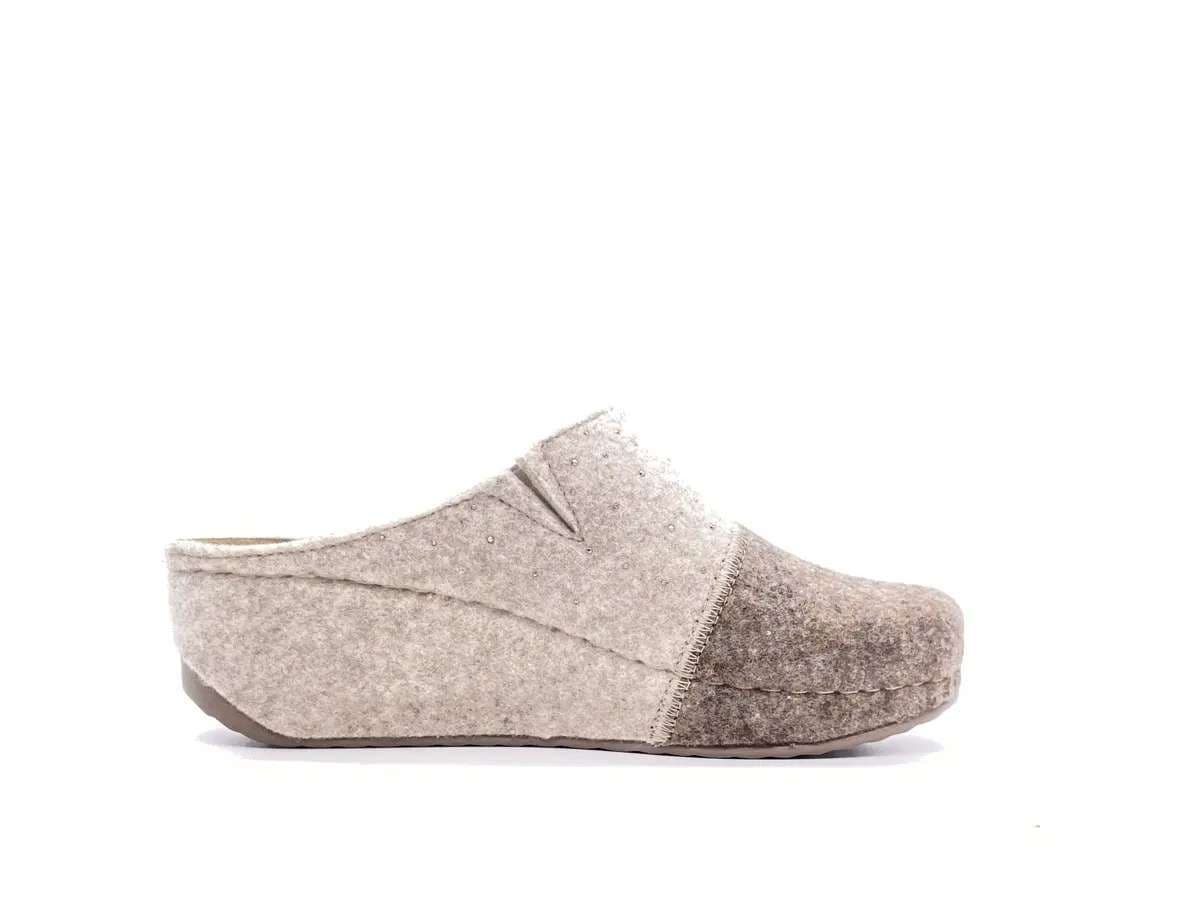GRUNLAND Ciabatte Chiuse Donna Rapy tortora Panna in Pantofole Calzature Durello - Agna, commercioVirtuoso.it