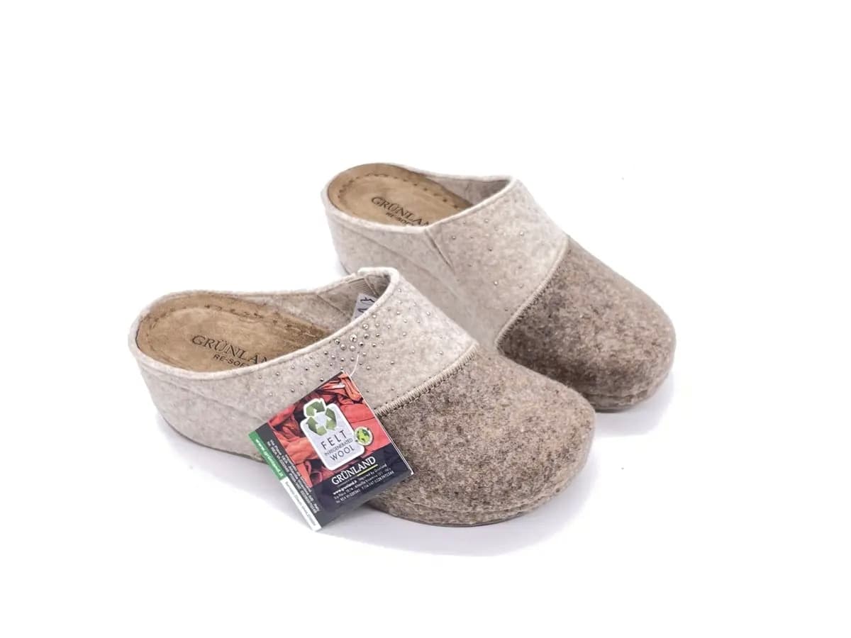GRUNLAND Ciabatte Chiuse Donna Rapy tortora Panna in Pantofole Calzature Durello - Agna, commercioVirtuoso.it