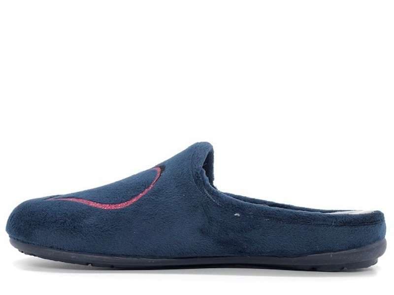GRUNLAND Ciabatte donna blu con cuore rosa in Infradito e ciabatte da spiaggia Calzature Durello - Agna, commercioVirtuoso.it
