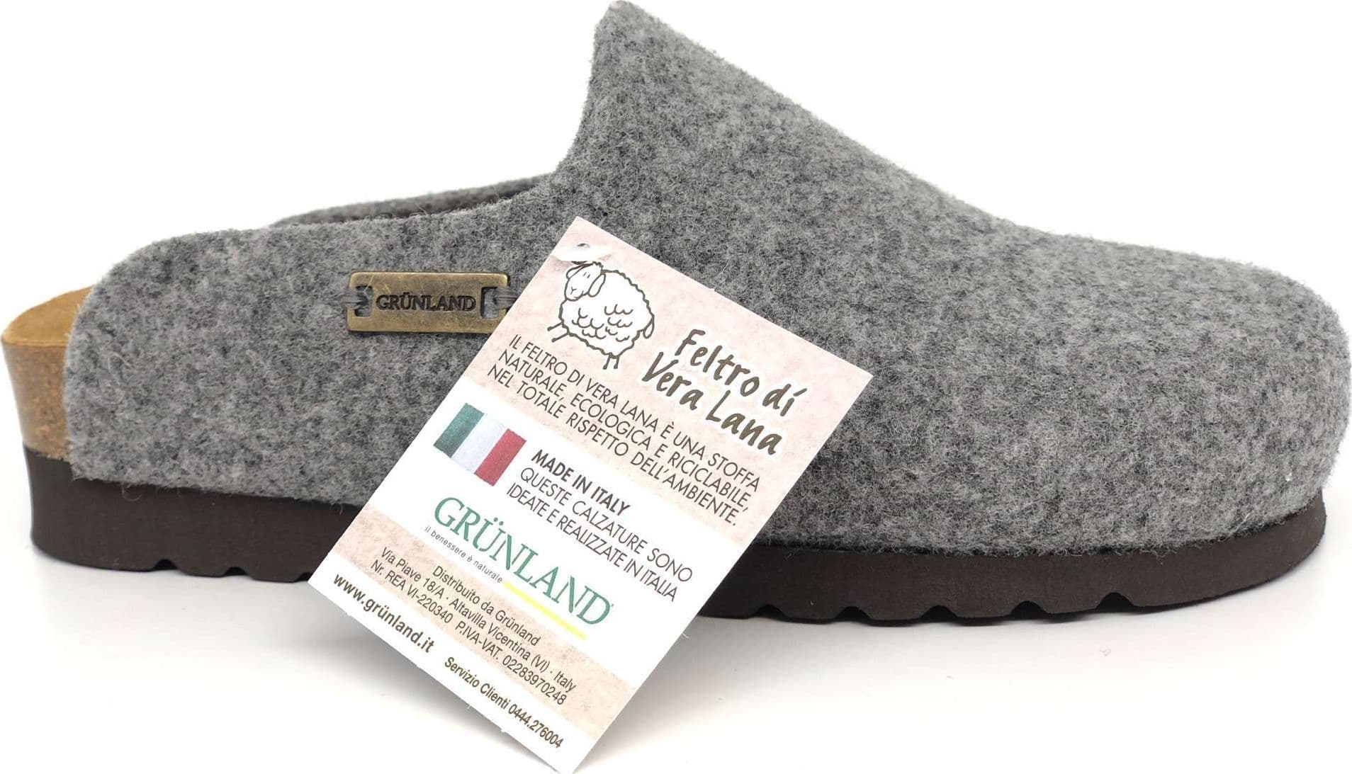 GRUNLAND Ciabatte donna HOLA CB2517 grigio in Pantofole Calzature Durello - Agna, commercioVirtuoso.it
