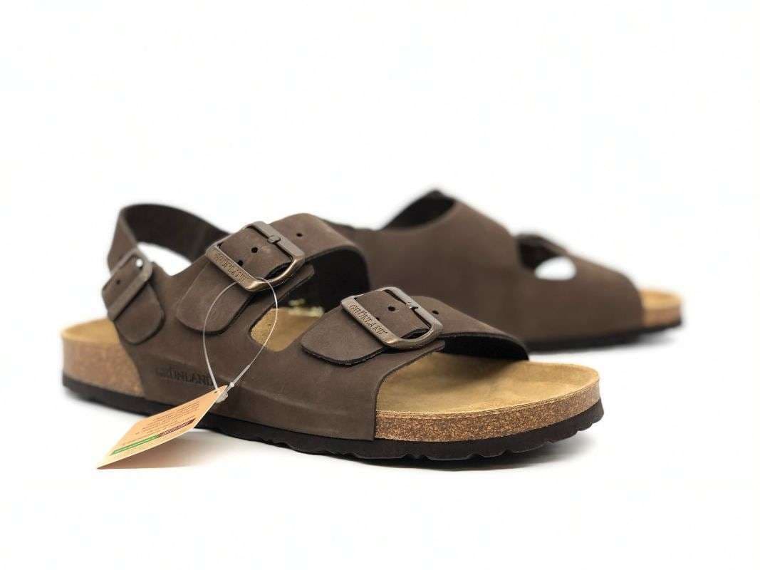 GRUNLAND Sandalo uomo Robi Marrone in Pantofole Calzature Durello - Agna, commercioVirtuoso.it